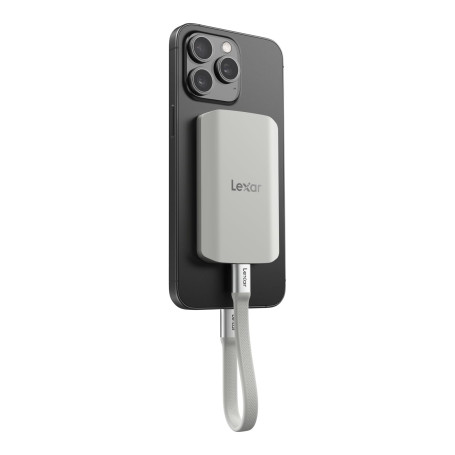 Lexar ES5 Portable Disque SSD 2To, USB 3.2 Gen2x2 avec jusqu'à 2000 Mo/s en Lecture et écriture, Protection IP65, Magsafe Phone 