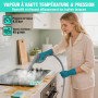 HAUSHOF Nettoyeur Vapeur 1800W, Réservoir 1,5L, Pression Vapeur 4,0 Bar, Temps de Chauffe 8 Min, Vapeur Continue Jusqu’à 30 Min,