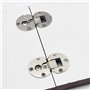 Lot de 2 charnières pliables réglables et cachées à 90 degrés pour meubles - Charnière de table spéciale autoportante - Charnièr