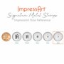 ImpressArt - Tampon fantaisie en métal en forme de cœur pour loisirs créatifs et fabrication de bijoux faits à la main, estampag
