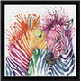 Design Works DW3266 Kit de broderie au point de croix compté Motif zèbres colorés 30