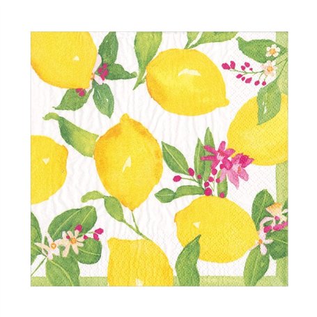 Caspari Limoncello Luncheon Napkins - 20 Per Package