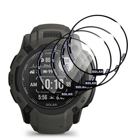 QZJinch 4 Pièces Protection Écran Compatible avec garmin instinct 2x solar