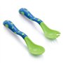Nûby Couverts - Couverts décoratifs 1 fourchette + 1 cuillère +12mois (Coloris aléatoire)