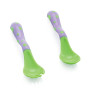 Nûby Couverts - Couverts décoratifs 1 fourchette + 1 cuillère +12mois (Coloris aléatoire)