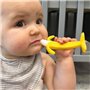Lots de 2 anneaux de dentition - NUBY - Banane et Mais - Silicone - Des 3 mois