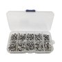 SyiXute 240 Pcs M4 Vis Autotaraudeuse,304 Acier Inoxydable Vis à Tête Plate Croisée,10 mm 12 mm Autotaraudeuse Vis à Bois,Avec B