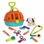 Battat – Rolling Pet Carrier – Plush Dog Toy – Animal Hospital Playset – Pretend Vet Kit for Toddlers – 2 Years + – Pup & Go Vet