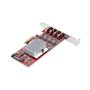 Câble USB Startech P10Q4C-USB-CARD Rouge