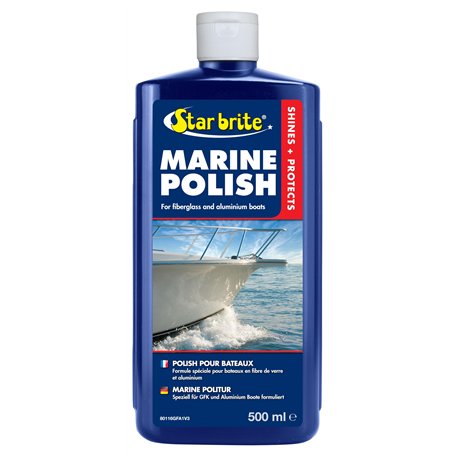 STAR BRITE Marine Polish - Formule en Une Étape Élimine la Craie et l'Oxydation Légères à Moyennes - Laisse un Revêtement Protec