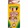 Crayola® Color Of The World Lot de 24 crayons de couleur 3 mm Couleurs assorties