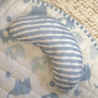 INGENUITY Tapis d'éveil bébé pliable Cosy Spot Elephant,coussin reversible, arche de jeux en bois, mirroir et jouets sensoriels