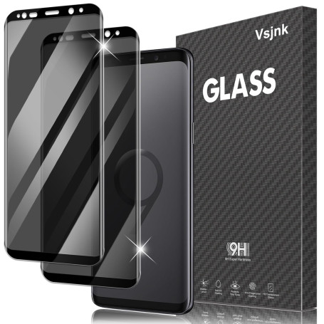 Vsjnk Verre trempé Compatible avec Samsung Galaxy S9+ / S9 Plus Anti-Espion Protection D'écran