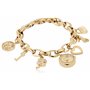 Anne Klein Montre-bracelet à breloques de qualité supérieure avec cristaux dorés pour femme