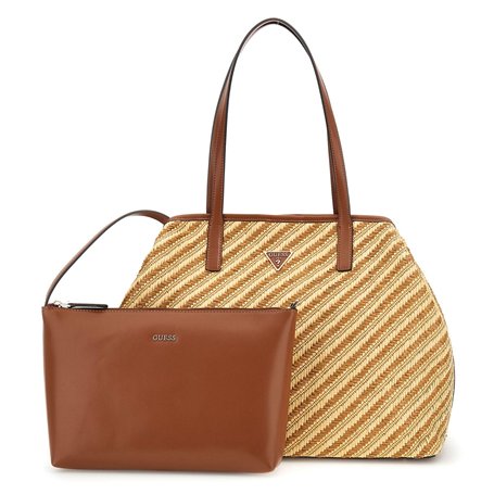 GUESS Vikky II Two In One Tote Bag L Natural/Cognac