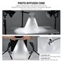 NEEWER Pack de 3 Cônes Lumineux (14"/15"/20"),Diffuseur Réflecteur Amélioré de Photo Flash Éclairage de 0,5mm d'Épaisseur,Altern
