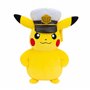 Pokémon Peluche Captain Pikachu Peluche Douce de 20 cm avec la Casquette de Captain et des détails Authentiques