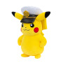 Pokémon Peluche Captain Pikachu Peluche Douce de 20 cm avec la Casquette de Captain et des détails Authentiques