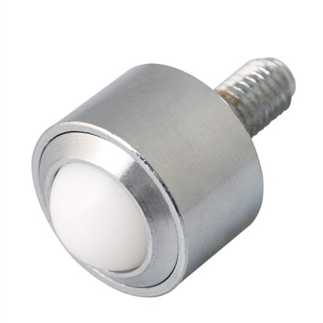 BQLZR Roulement à billes en acier et nylon de 15 mm - Roulement de transfert en métal - Rouleau de convoyeur M8 - Roulette à tig