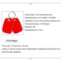 FTSTech 10pcs Porte-clés RFID Double Fréquence 125KHz et 13,56MHz 2-en-1 Porte-clés Composite UID Réinscriptible Utilisé pour Co