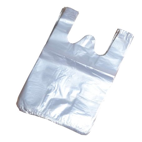 100pcs Gilet en Plastique Transparent 22x32cm / 8.7x12.6inch - Sacs Style Transporteur pour Alimentaire