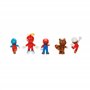 SUPER MARIO Nintendo Lot de 5 Figurines Only Mario 6,5 cm