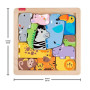 Fisher-Price - Puzzle Animaux en Bois - Tri de formes avec 13 pieces - Fisher-Price - JFG10