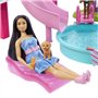 Barbie - Coffret Piscine de Reve - Toboggan et jacuzzi - Plus de 20 accessoires - Barbie - JFP01