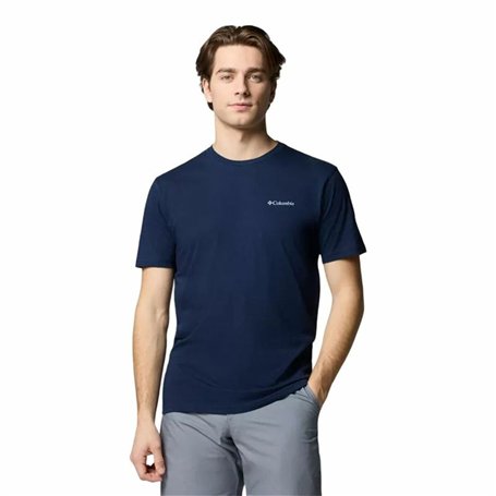 T-shirt à manches courtes homme Columbia North Cascades™ Sleeve Bleu foncé