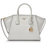 MICHAEL KORS 30F2G4VS3L-085 AVRIL LG TZ SATCHEL Women White Size One Size