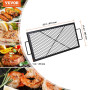 VEVOR Grille de Cuisson Rectangulaire 81x38 cm Grille de Barbecue en Acier Capacité de Charge de 20 kg Matériel Ustensile avec M