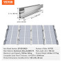 VEVOR Support de Panneau Solaire, Kit de Fixation de Panneaux Solaires avec 10 Rails 100 mm, 4 Pinces d'Extrémité, 6 Pinces Légè