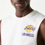 t-shirt de basket New Era LA Lakers Blanc
