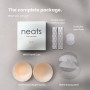 NEATS Grippy Cache-tétons pour femme, réutilisables, en silicone hypoallergénique, non adhésifs, activés par la chaleur corporel