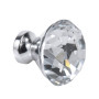 Fodlon Boutons de Meuble Cristal 4pcs Poignée Meuble Cuisine Vintage Bouton de Porte Diamant 3cm de Diameter Poignée Meuble Enfa