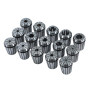 KATSU ER32 MT4 Ressort Collet Set, 15 Pièces 3-20 mm Précision Mandrin à Pince à Ressort Adaptateur d'Extension pour Machine de 