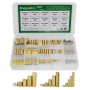 Raogoodcx Assortiment de 360 colonnettes/entretoises/écrous mâle-femelle M2/M3/M4 en laiton avec boîte