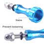 Smatree 3 pcs Long Complet Aluminium Vis pour GoPro Hero 12/11/10/9/8/7/6/5/4/3+/3/2/1 - Bleu
