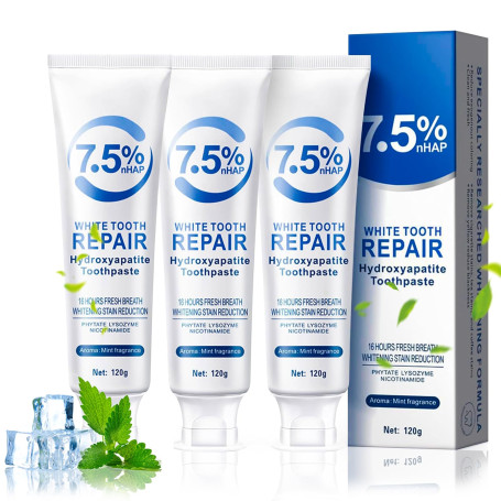 Puasok 3pcs Dentifrice Hydroxyapatite