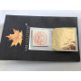 SIM GOLD LEAF Lot de 50 Feuilles d'or 45 mm X 45 mm 24 carats sur Base