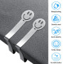 GlasFlength Pince Nappe Inoxydable, 12 Pièces Pinces pour Nappe de Table Pince Nappe Clip Exterieur Ajustable Anti-Glissant Atta