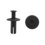 sourcing map 20pcs 8mm x 20mm x 20mm Clips fixation rivets plastique noir pour aile auto voiture