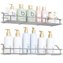 OriwarE Serviteur de Douche Etagère pour Salle de Bain Panier Toilette Cuisine Spice Rack Acier Inoxydable SUS304 sans Perçage -