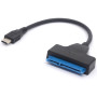 Adaptateur USB C vers SATA - Câble de disque dur type C vers SATA III pour disque dur SATA 3 HDD SSD 7+15 broches Thunderbolt 3 