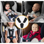 kelav Protege Ceinture Voiture Enfant,3 Pièces Noir Protection Ceinture de Sécurité,Universal Coussin Voiture Enfant Amovible Po
