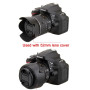 FANZR Pare-soleil HB-69 et bouchon d'objectif 52 mm compatible avec Nikon D5300 D5200 D3200 kit AF-S DX 18-55 mm F/3.5-5.6G VR I
