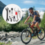Kit d'Outil de Vélo, 9 Pièces Outils de Réparation de Vélo Professionnels avec Outil de Démontage de Manivelle pour la Réparatio