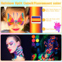 DONGQI Peinture Corporelle pour Le Visage, Palette de Maquillage pour Enfants, 20 Couleurs Palette de Tatouage de Peinture à I'h