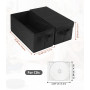 Vuxava Boîte de Rangement CD avec Couvercle – Lot de 4 – Grande Capacité jusqu'à 165 CD – Portable & Anti-Poussière – Idéal pour