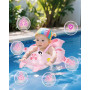 Zhufas Bouée Bébé, Flotteur de Piscine pour Bébé, Bouee Bebe avec Pare Soleil UPF 50+, Bouee Siege Bebe Avec Une Boule Flottante